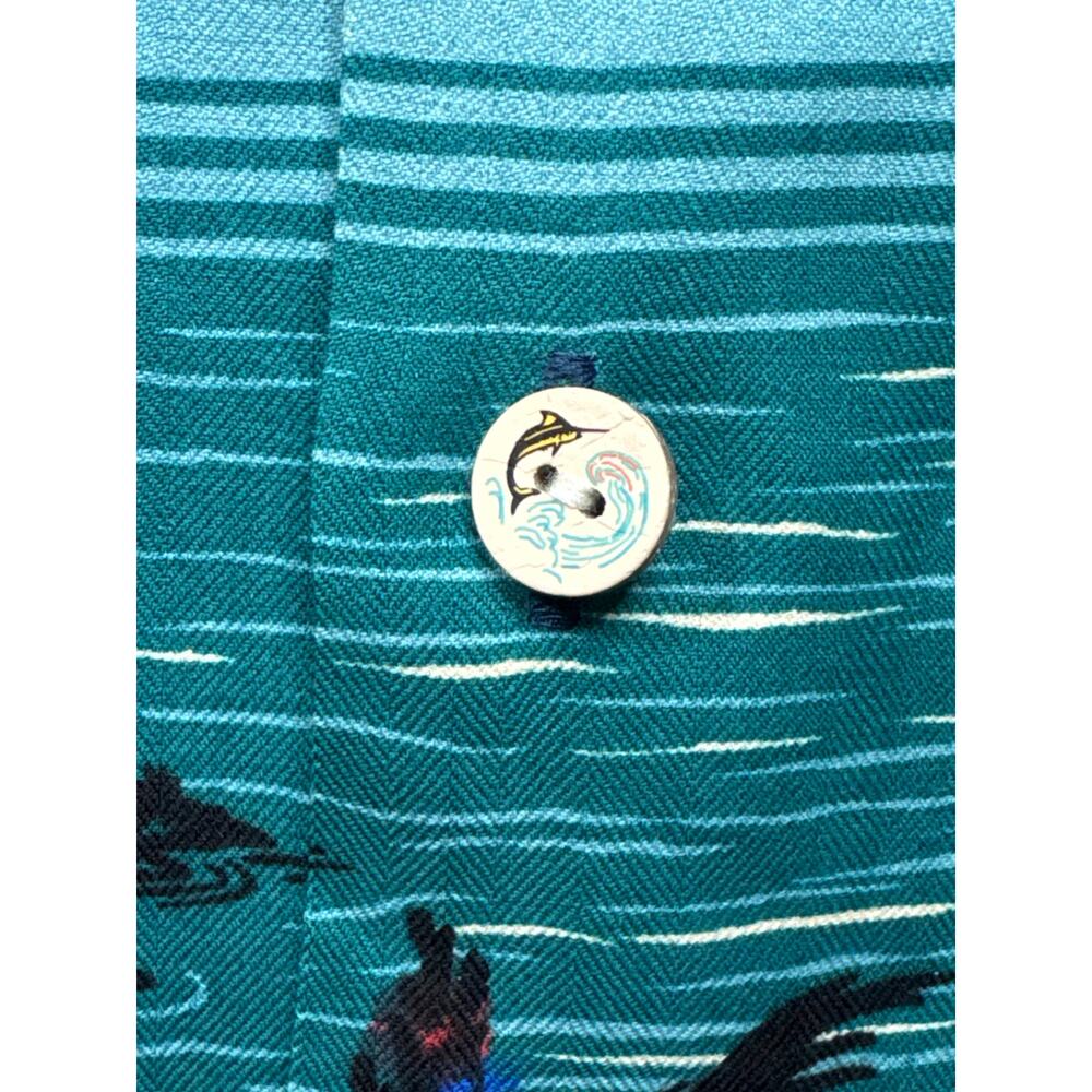 Tommy Bahama Men's Holiday Collection "Moonlight in Paradise" Button Up Shirt -L - Picture 2 of 7